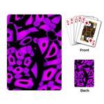 Purple design Playing Card