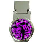 Purple design Money Clip Watches