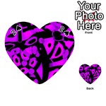 Purple design Playing Cards 54 (Heart) 
