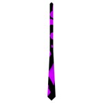 Purple design Neckties (One Side) 