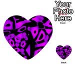 Purple design Multi-purpose Cards (Heart) 
