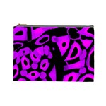 Purple design Cosmetic Bag (Large) 