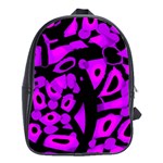Purple design School Bags(Large) 