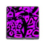 Purple design Memory Card Reader (Square)