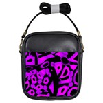 Purple design Girls Sling Bags