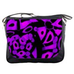 Purple design Messenger Bags