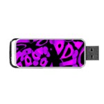 Purple design Portable USB Flash (One Side)