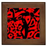 Red design Framed Tiles