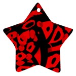 Red design Ornament (Star) 