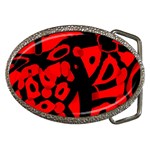 Red design Belt Buckles
