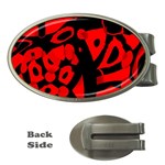 Red design Money Clips (Oval) 