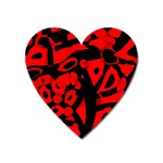 Red design Heart Magnet