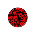 Red design Hat Clip Ball Marker