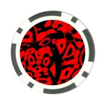 Red design Poker Chip Card Guards