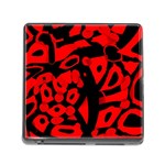Red design Memory Card Reader (Square)