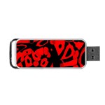 Red design Portable USB Flash (One Side)