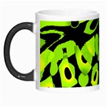Green neon abstraction Morph Mugs
