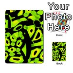 Green neon abstraction Multi-purpose Cards (Rectangle) 