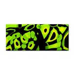 Green neon abstraction Hand Towel