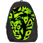 Green neon abstraction Backpack Bag