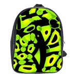 Green neon abstraction School Bags (XL) 