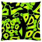 Green neon abstraction Standard Flano Cushion Case (One Side)