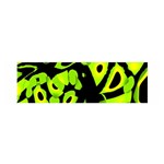 Green neon abstraction Satin Scarf (Oblong)