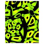 Green neon abstraction Drawstring Bag (Small)