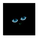 Halloween - black cat - blue eyes Tile Coasters