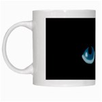 Halloween - black cat - blue eyes White Mugs