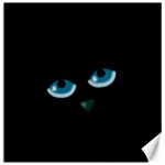 Halloween - black cat - blue eyes Canvas 20  x 20  