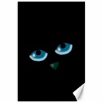 Halloween - black cat - blue eyes Canvas 20  x 30  