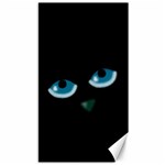 Halloween - black cat - blue eyes Canvas 40  x 72  