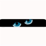 Halloween - black cat - blue eyes Small Bar Mats