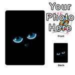 Halloween - black cat - blue eyes Multi-purpose Cards (Rectangle) 