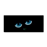 Halloween - black cat - blue eyes Hand Towel