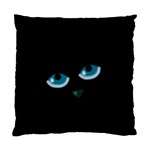 Halloween - black cat - blue eyes Standard Cushion Case (One Side)