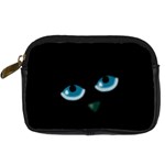 Halloween - black cat - blue eyes Digital Camera Cases