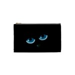 Halloween - black cat - blue eyes Cosmetic Bag (Small) 