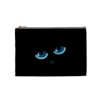 Halloween - black cat - blue eyes Cosmetic Bag (Medium) 