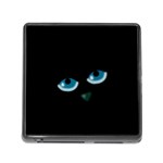 Halloween - black cat - blue eyes Memory Card Reader (Square)