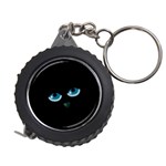 Halloween - black cat - blue eyes Measuring Tapes