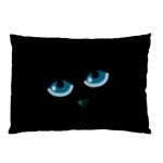 Halloween - black cat - blue eyes Pillow Case (Two Sides)