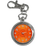 Lotus Fractal Flower Orange Yellow Key Chain Watches