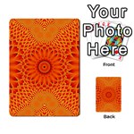 Lotus Fractal Flower Orange Yellow Multi-purpose Cards (Rectangle) 