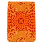 Lotus Fractal Flower Orange Yellow Flap Covers (S) 