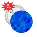 Simple blue 2.25  Buttons (10 pack) 