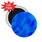 Simple blue 2.25  Magnets (100 pack) 