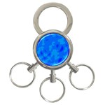 Simple blue 3-Ring Key Chains
