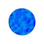 Simple blue Magnet 3  (Round)